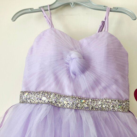 Cinderella Couture Sammie Hahn Purple Formal Easter Party Flower Girl Dress 10 - Picture 8 of 11